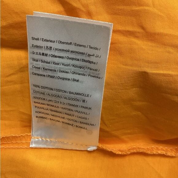 Farm Rio Orange Cotton Maxi Dress Sweetheart Neckline Bustier Flowy - Picture 16 of 16